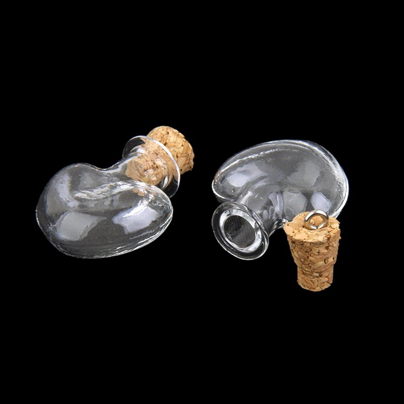 Bộ 10 Dây Treo Chai Thủy Tinh Hình Trái Tim