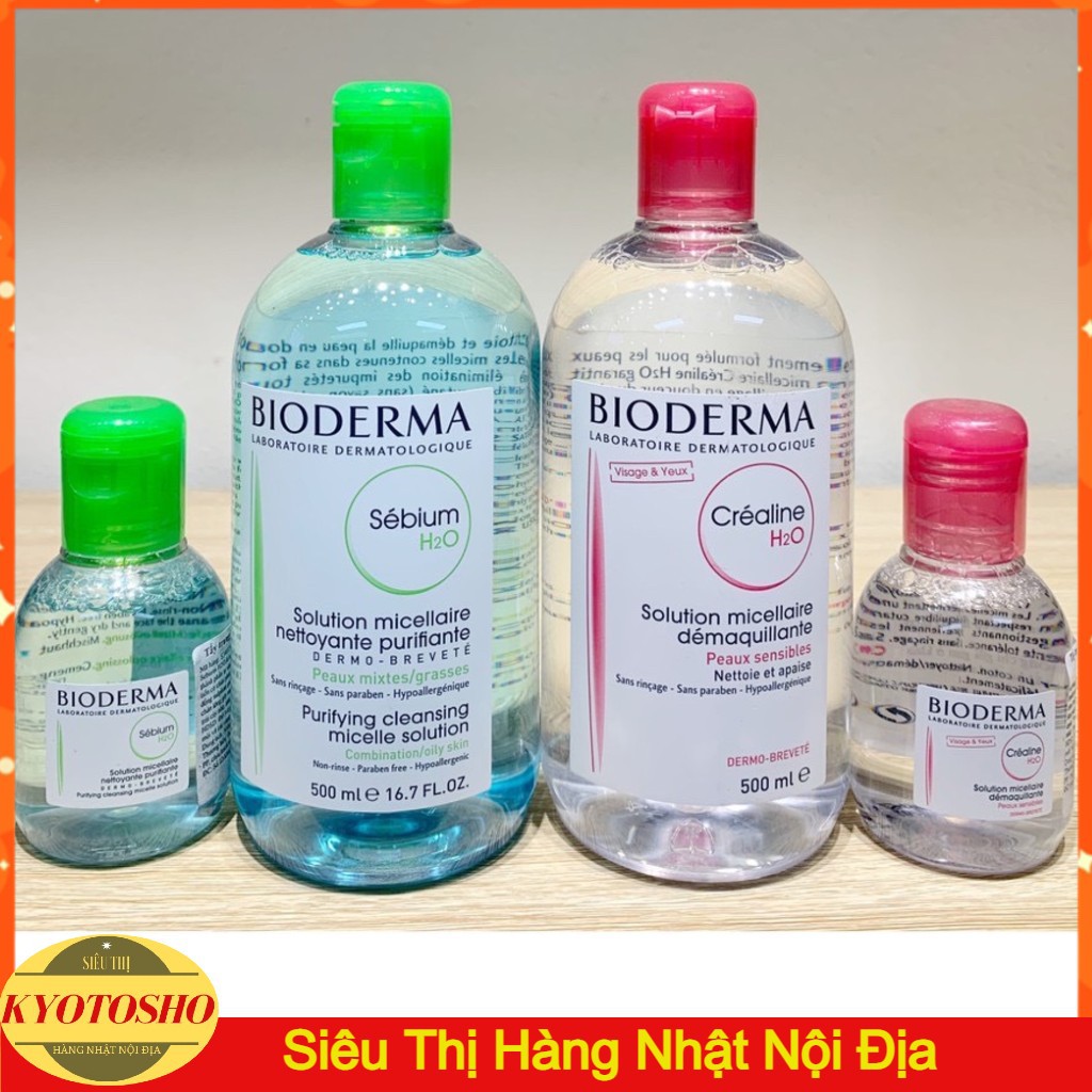 Tẩy Trang Bioderma Créaline H2O 500ml Date Mới Nhất Biodema Nội Địa Pháp