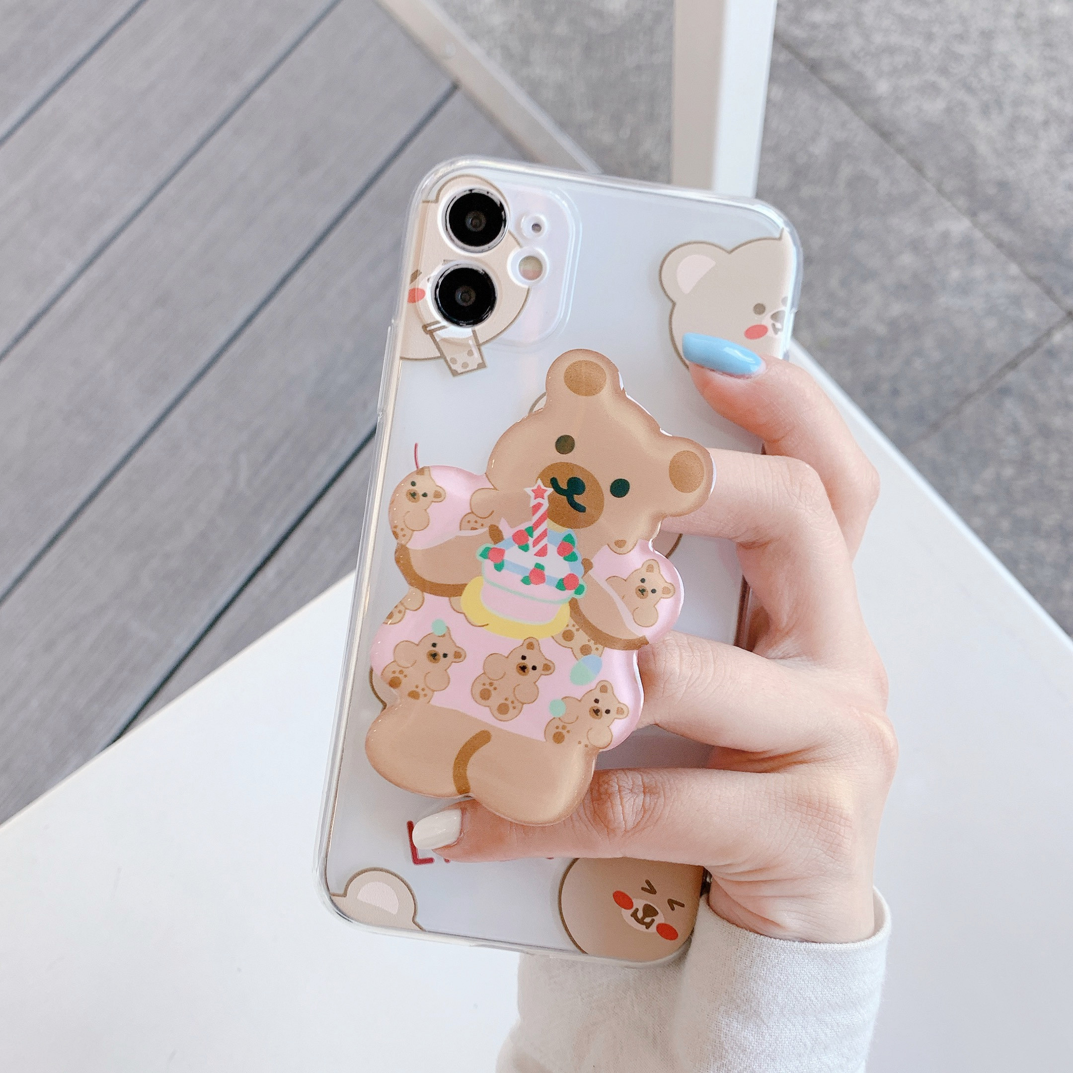 Giá đỡ điện thoại hình chú gấu dễ thương và xinh xắn | BigBuy360 - bigbuy360.vn
