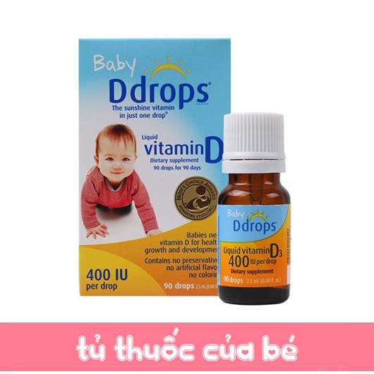 Chỉ Cần 1 Giọt Baby Drop Cung Cấp 400 IU Vitamin D Cho Bé thumbnail
