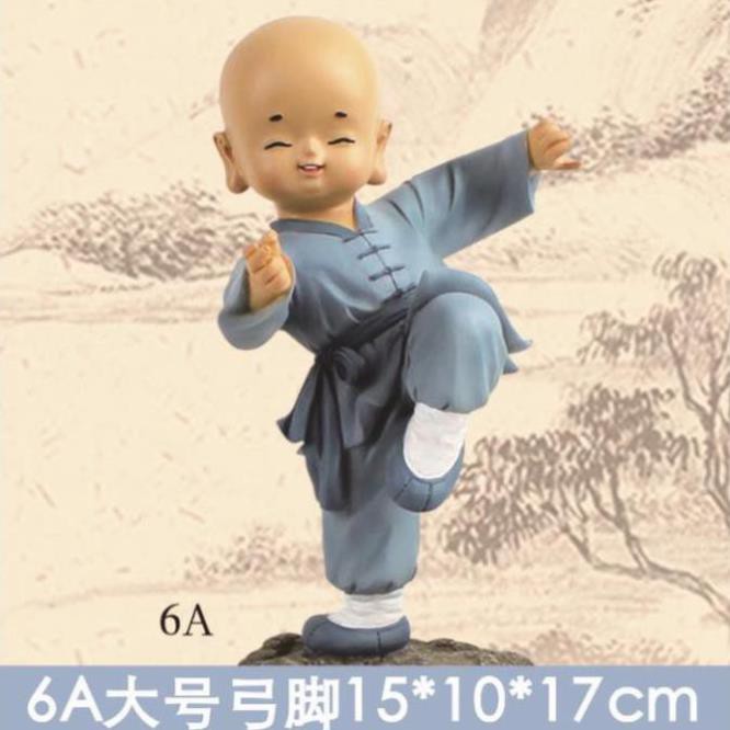 Tượng Chú Tiểu Áo Xanh SIZE LỚN 20CM Có Nút Tiết Kiệm