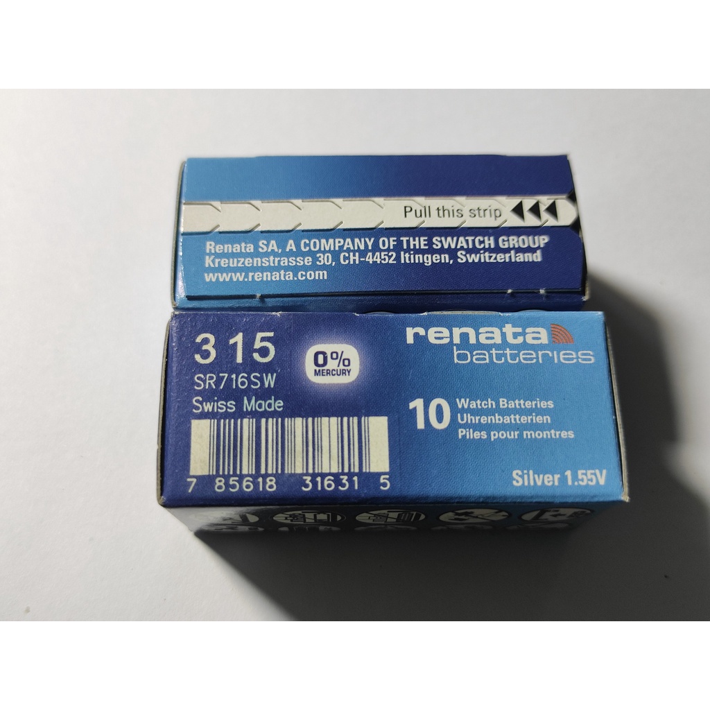 1 Viên Pin Đồng Hồ Renata Thụy Sĩ SR716SW / 315 Loại Tốt
