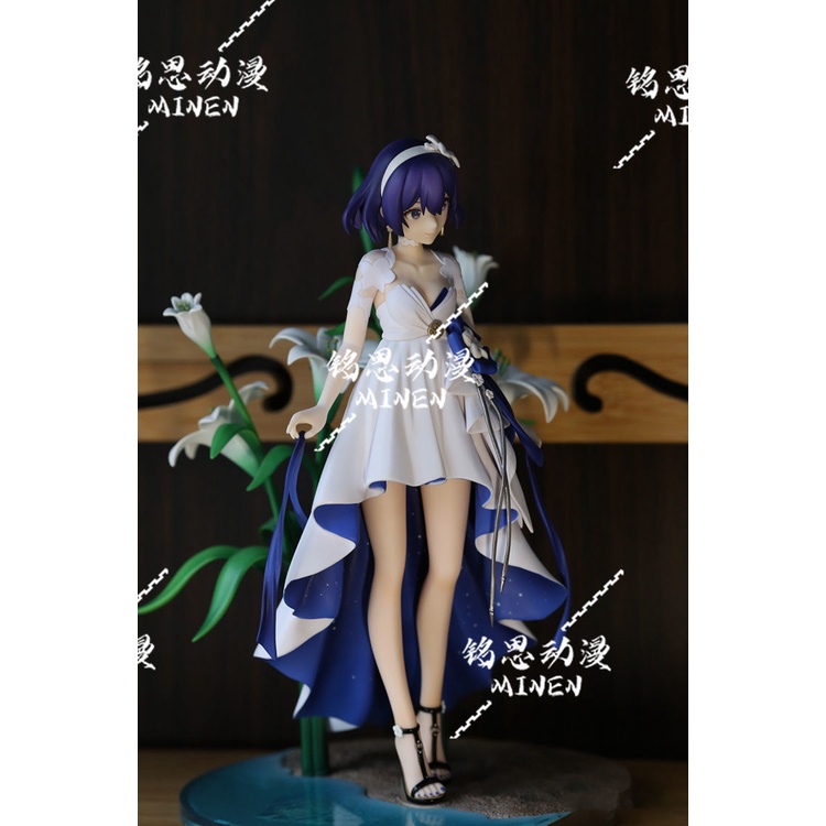 Mô Hình Nhân Vật Nữ Anime Mặc Sườn Xám 3D Handmade