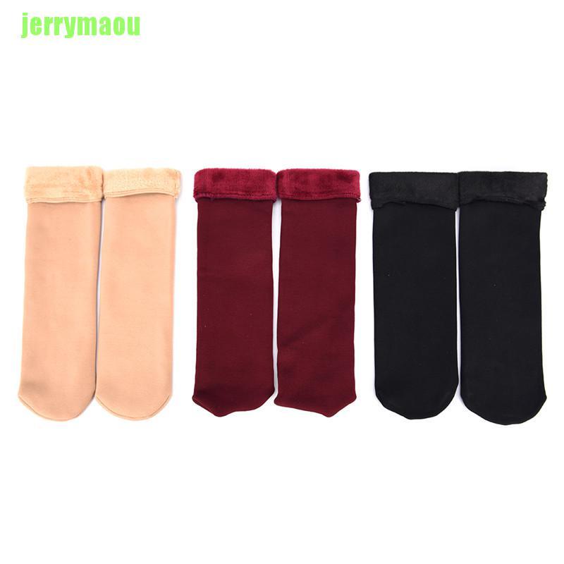 Vớ Cotton Len Dày Dặn Thoáng Khí Thời Trang Mùa Đông Cho Nữ
