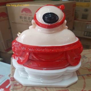 thần tài ông địa vuông đỏ ( bột đá )