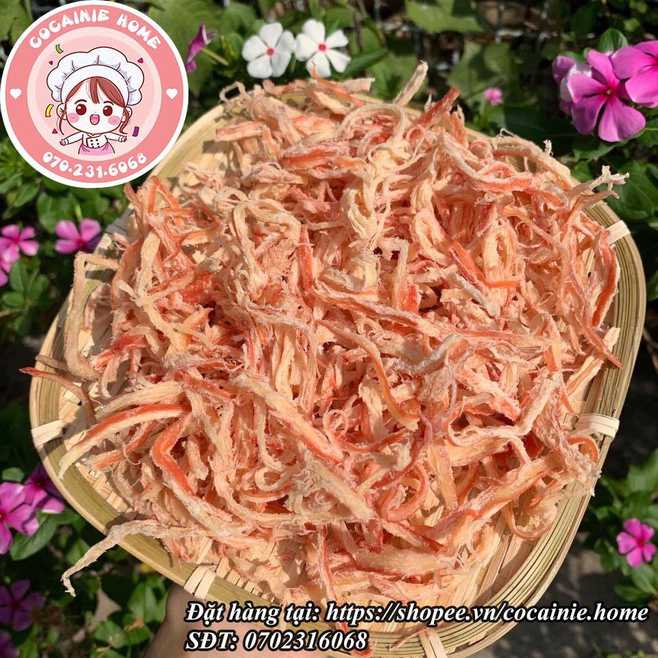 Mực xé sợi hấp nước dừa