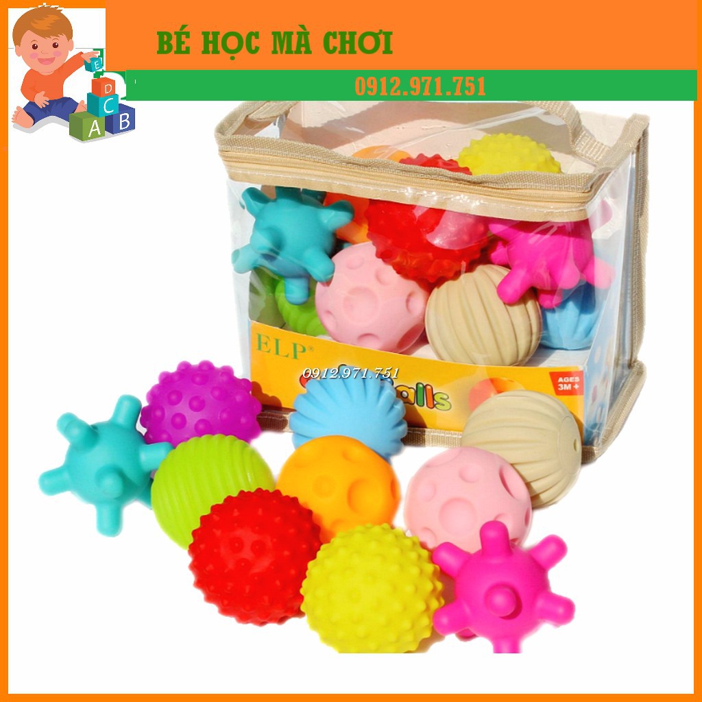 Set bóng cảm quan mềm kích thích giác quan Đồ chơi cho trẻ sơ sinh từ 0+