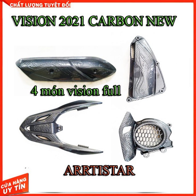 BỘ CARBON VISION 2021 GỒM 6 MÓN Y HÌNH ĐẠI DIỆN