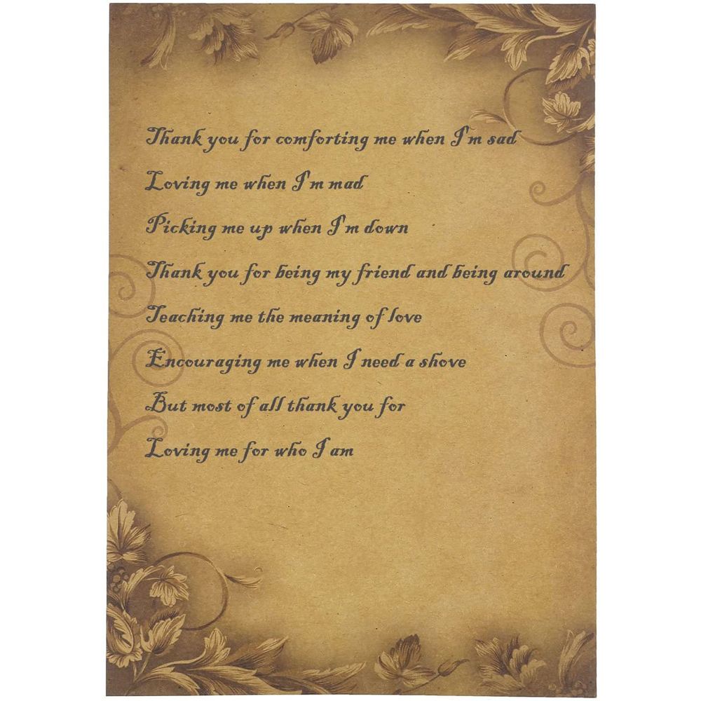 Set 8 tờ giấy kraft màu nâu viết chữ phong cách vintage