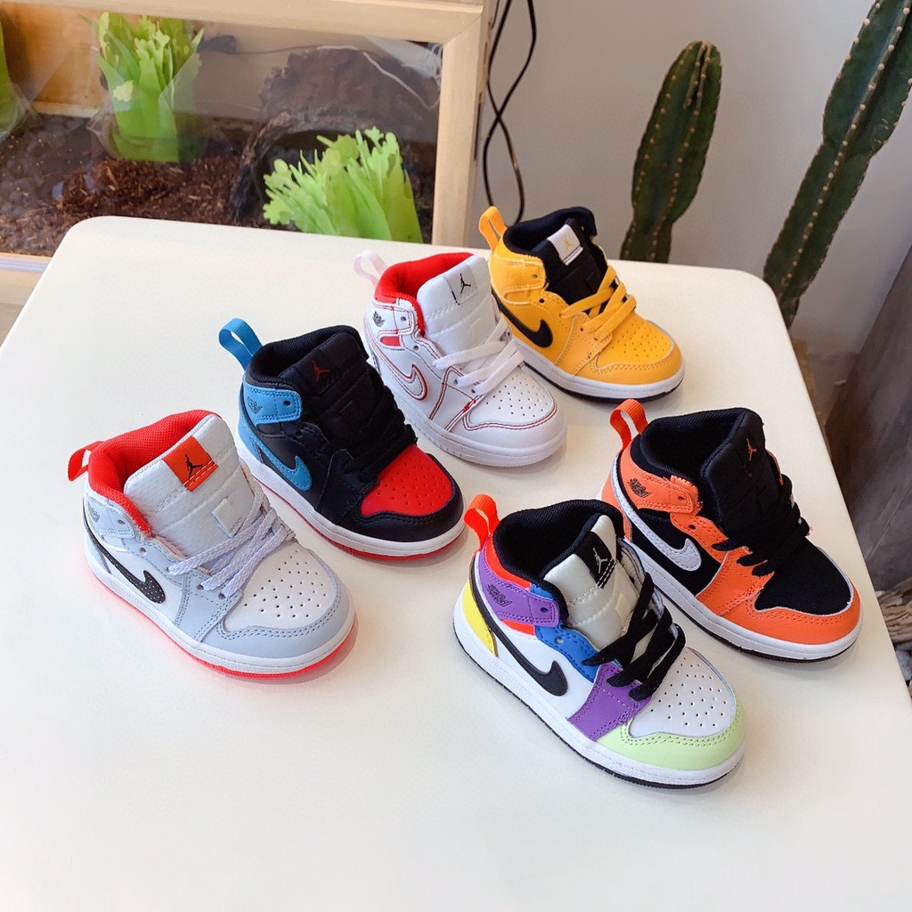 Giày Thể Thao Air Jordan1 AJ1 Thế Hệ 1 1-254* Có Sẵn Cho Bé