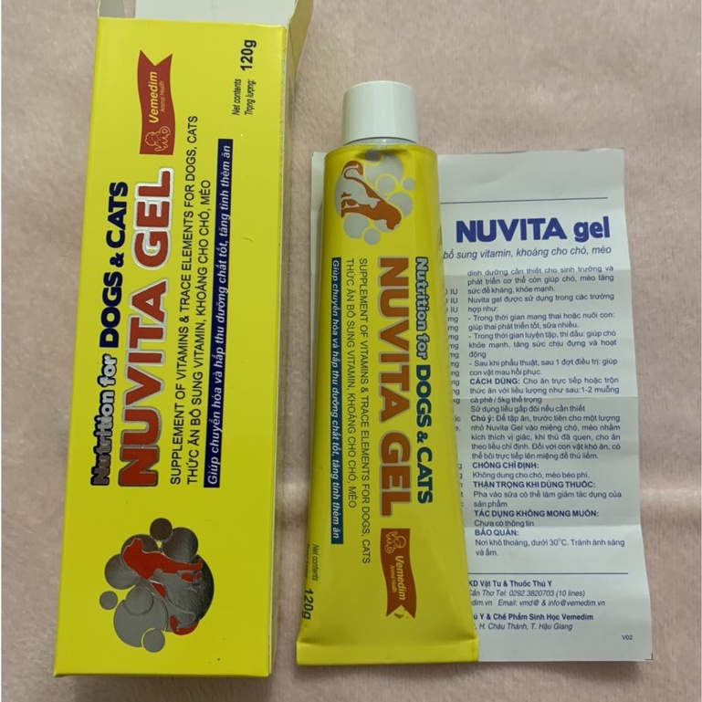 Gel Dinh Dưỡng Nuvita Gel Bổ Sung Dinh Dưỡng, Khoáng, Vitamin Cho Chó Mèo