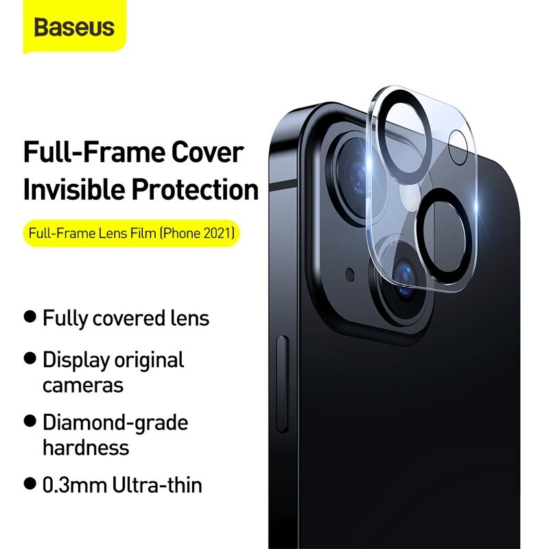 Set 2 Kính Cường Lực Baseus Bảo Vệ Camera Cho Iphone 13 Pro Max / 13 Pro / 13