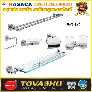 Bộ Phụ Kiện Inox Cao Cấp 6 Món Tovashu 304C (Inox 304 - Bảo hành 20 năm)