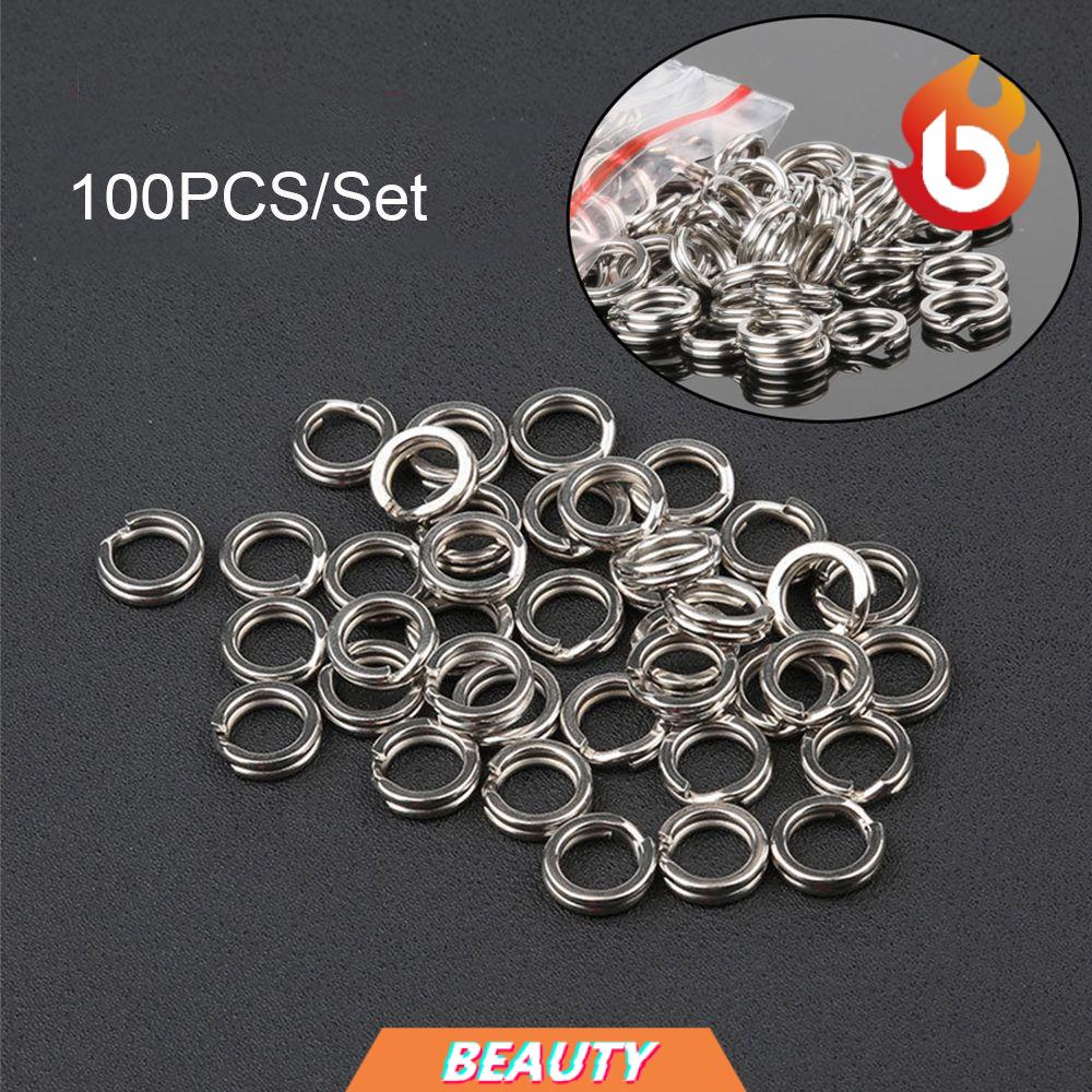 100 vòng thép không gỉ phụ kiện câu cá