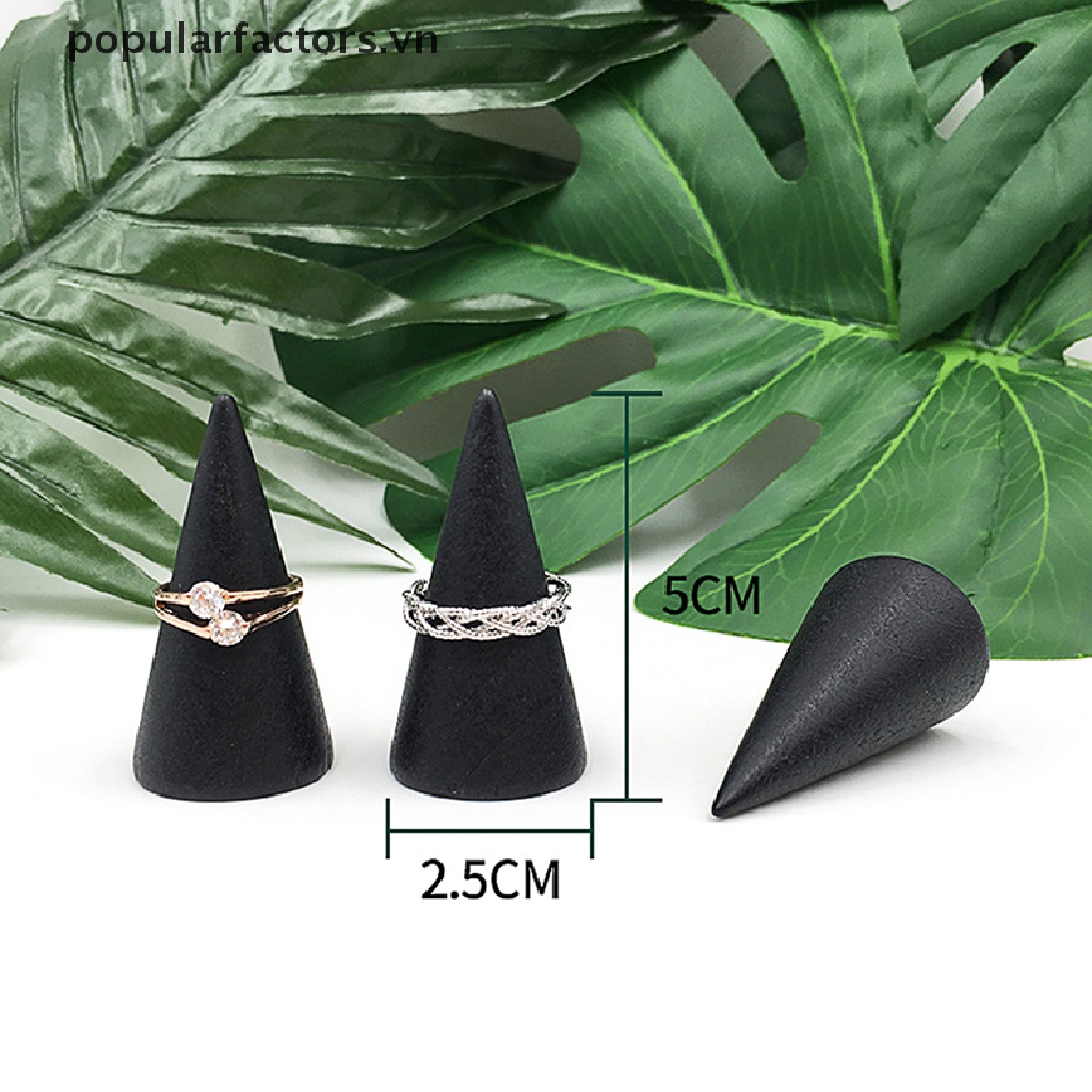 Kệ gỗ Trưng Bày Nhẫn Hình Nón Tiện Dụng