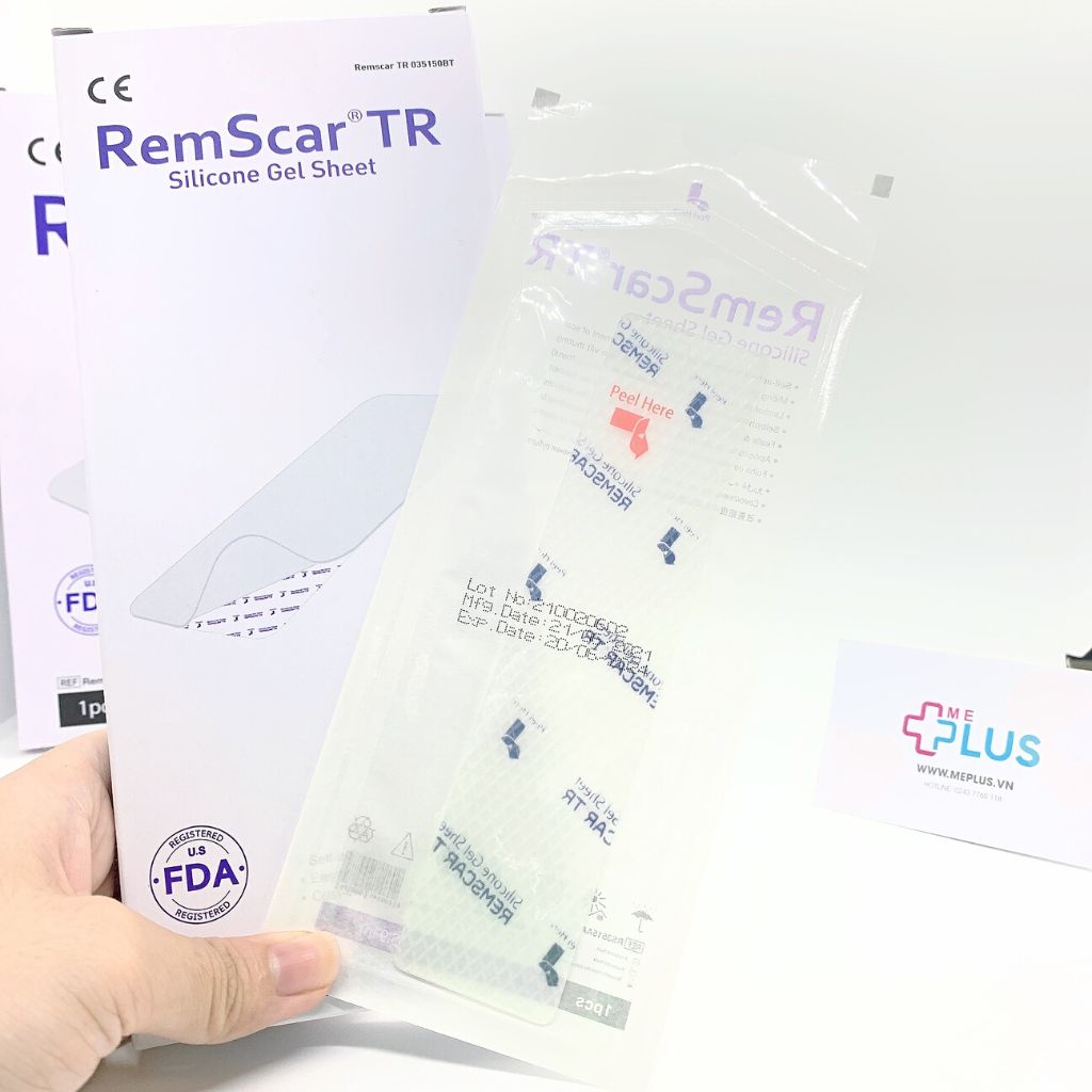 Miếng dán silicone ép sẹo làm mờ sẹo Remscar TR-Hàn Quốc
