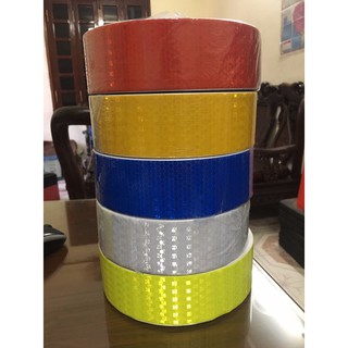 Băng dính phản quang các màu 5cm*45m-cuộn