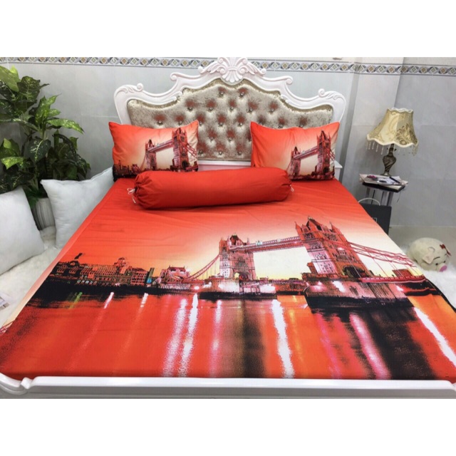 ga gối cotton 5Dhàn quốc, thun lạnh 5D