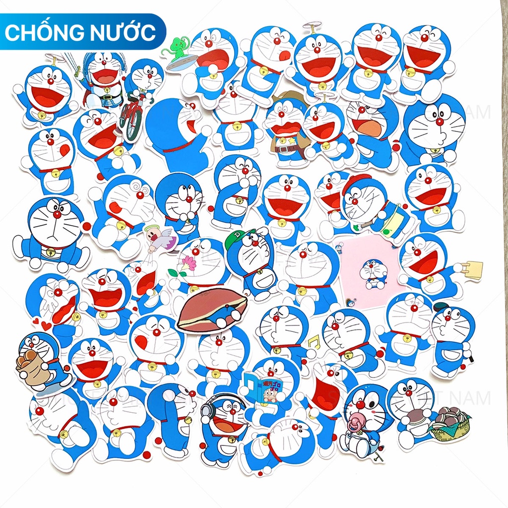 [ Doraemon Sticker ] Mèo Máy Thông Minh Chống Nước Dễ Thương Dán Trang Trí Siêu Bền | Sticker Việt Nam