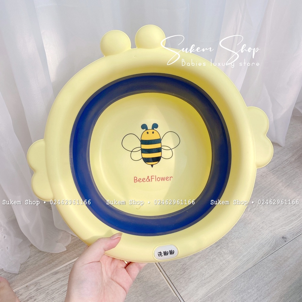 Chậu Rửa Mặt Gấp Gọn Hình Ong