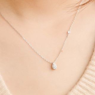 Dây Chuyền Bạc Blue Peach Water Drop DC112