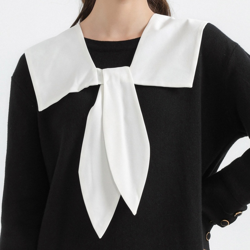 Lidu1 Cổ Áo Sweater Giả Dickey Có Thể Tháo Rời