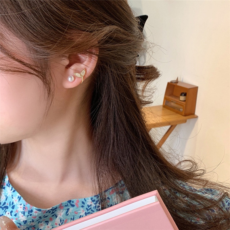 Bông Tai Ngọc Trai Hình Đuôi Nàng Tiên Cá Phong Cách Hàn Quốc Thời Trang Cho Nữ 2022 dreamdiary