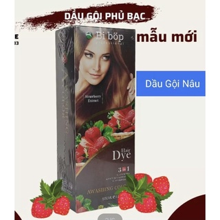 [TEM CHÍNH HÃNG] DẦU GỘI THẢO DƯỢC NÂU TÓC NHẬT BẢN 500ML GỘI LÀ NÂU