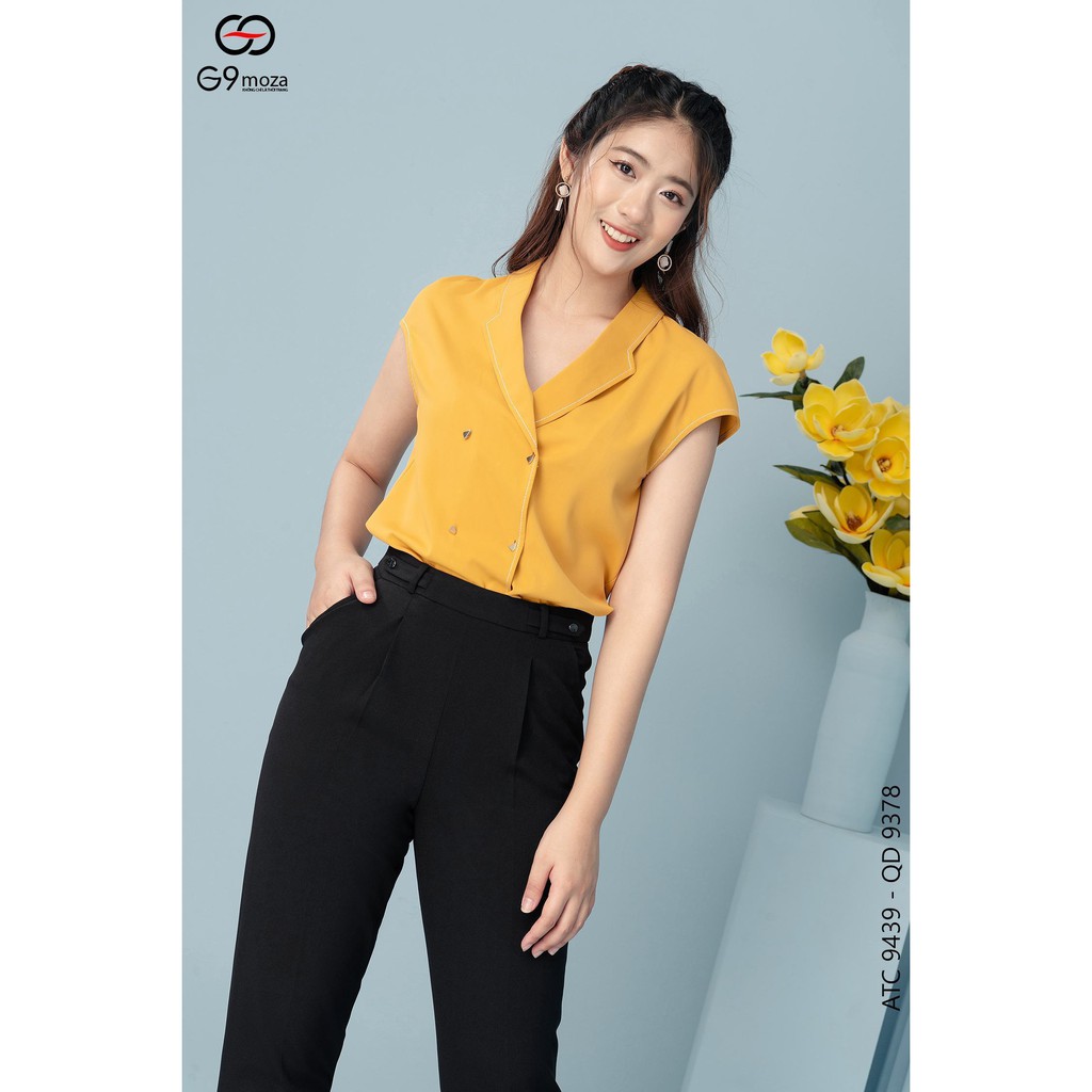 Áo sơ mi G9moza tay cộc nữ 9439