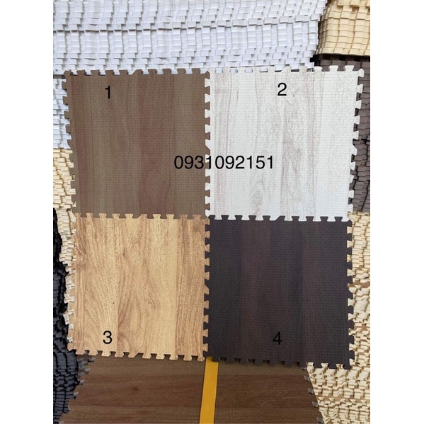 Thảm xốp lót sàn vân gỗ size 30×30x1cm