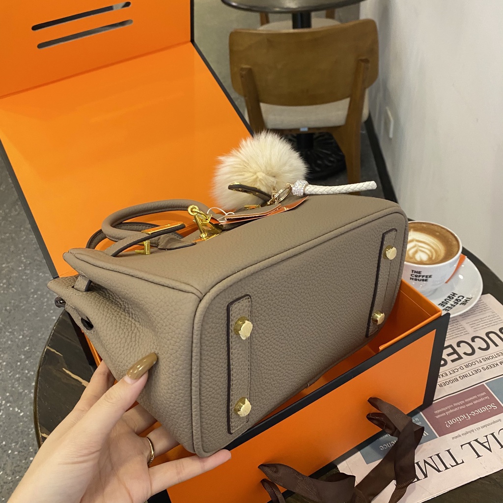 Túi HM Birkin F1 tag vàng da hạt Nobox size 25-30/Túi xách HM BK F1 tag vàng đủ 2 size Nobox