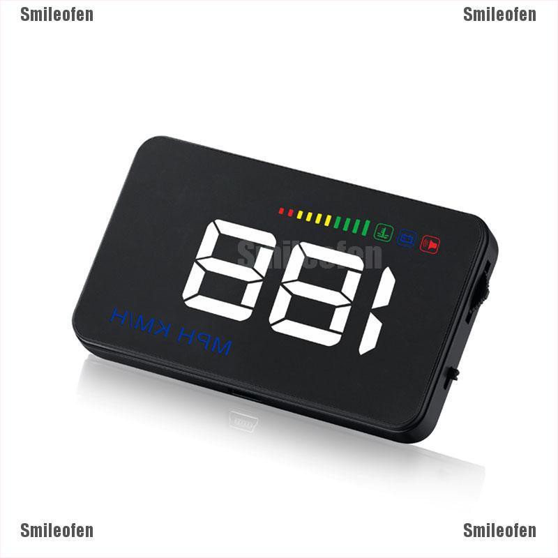 Smileofen A500 3.5" Car HUD Head Up Display Projector OBD Temperature Over Speed Warning