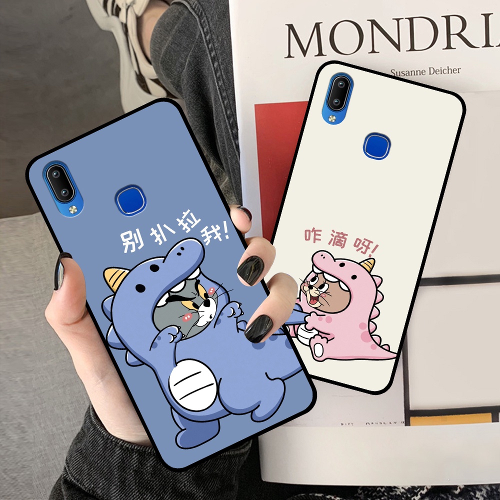 Ốp Vivo Y91 / Y91c / Y93 / Y95 in hình cặp đôi doremon, hổ, khủng long dễ thương