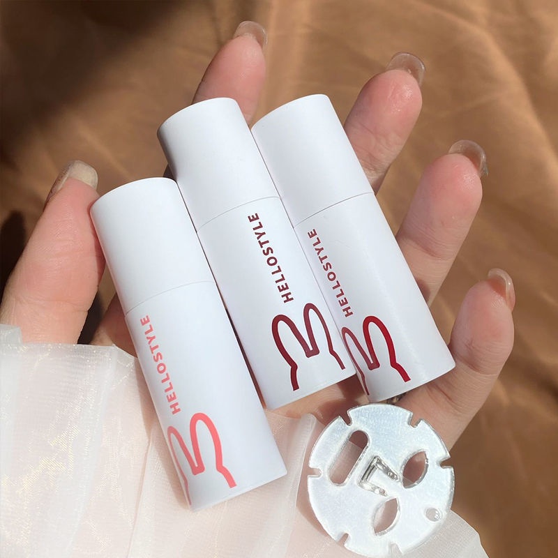 Set 3 son môi HERORANGE dưỡng ẩm chống thấm nước thiết kế hình thỏ dễ thương