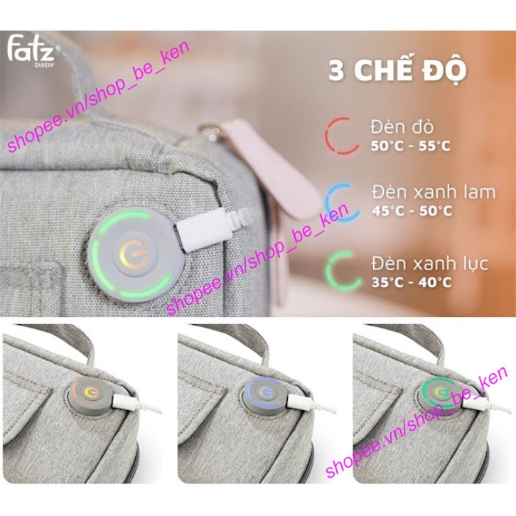 Túi ủ ấm khăn giấy ướt cổng USB an toàn tiện lợi Fatzbaby Fatz WARM 2 - FB7000SL