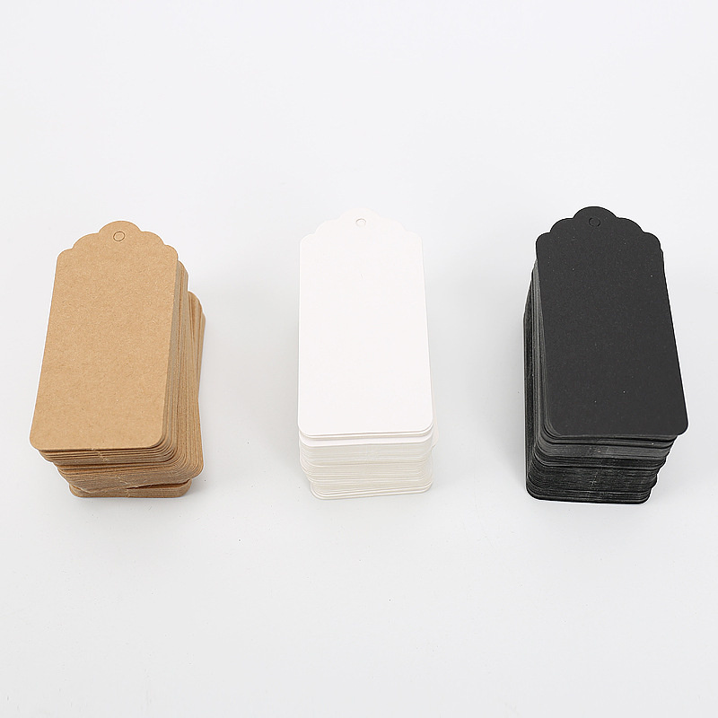 Set 100 Thẻ Giấy kraft 4.5*9.5cm Tự Trang Trí Thiệp