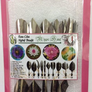 Dụng cụ làm thạch rau câu 3D Ngọc Huệ (bộ số 1 - hoa trà, hoa thủy tiên, hoa cẩm chướng)