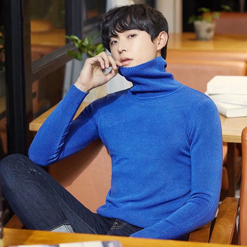 Áo len nam cổ lọ tay dài Hàn Quốc chất len dệt kim đẹp giữ nhiệt thời trang cao cấp ABABA ABA-LOM9