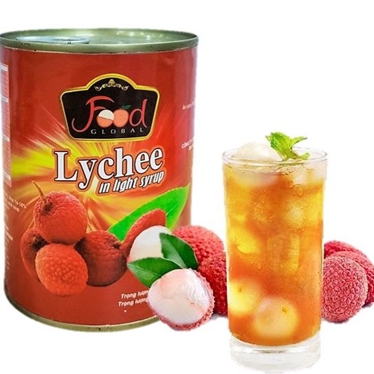Vải Thiều Ngâm Nước Đường Lychee 565g