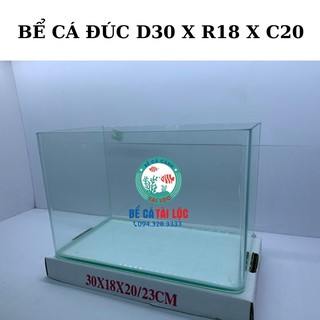 BỂ CÁ, HỒ CÁ KÍNH ĐÚC DÀI 30CM X 18CM X 20CM