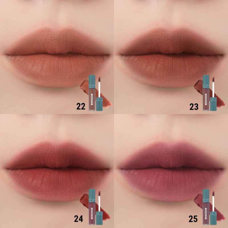 [Đại Lý] Son Kem Lì Romand Màu Đỏ Thuần Zero Velvet Tint 24 Fade Red  - Son Romand Chính Hãng - Check Hidden Tag