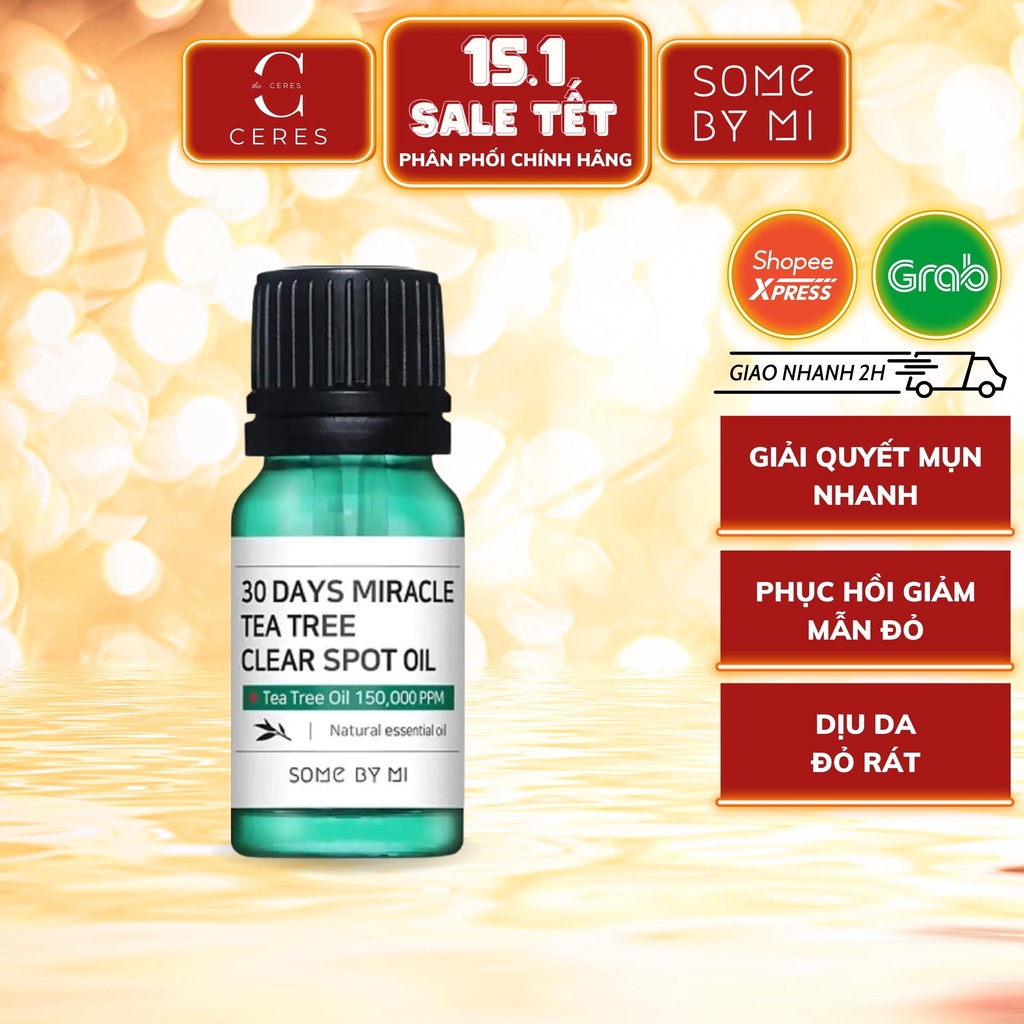 Tinh Dầu Tràm Trà Some By Mi 30 Days Miracle Tea Tree Clear Spot Oil 10ml