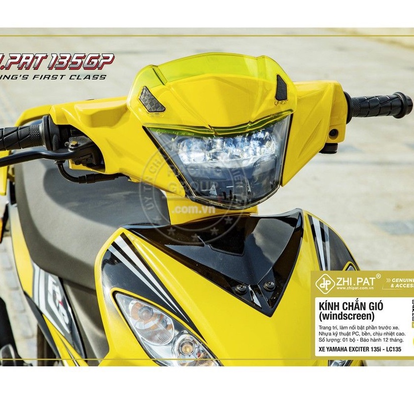 Kính Chắn Gió Exciter 135 Exciter 150 Winner Winner X Wave Sirius Chính Hãng Zhi.pat
