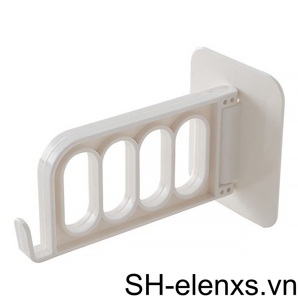 Giá Treo Khăn 4 Ngăn Gắn Tường Có Thể Gấp Gọn Tiện Dụng Cho Phòng Tắm / Ký Túc Xá