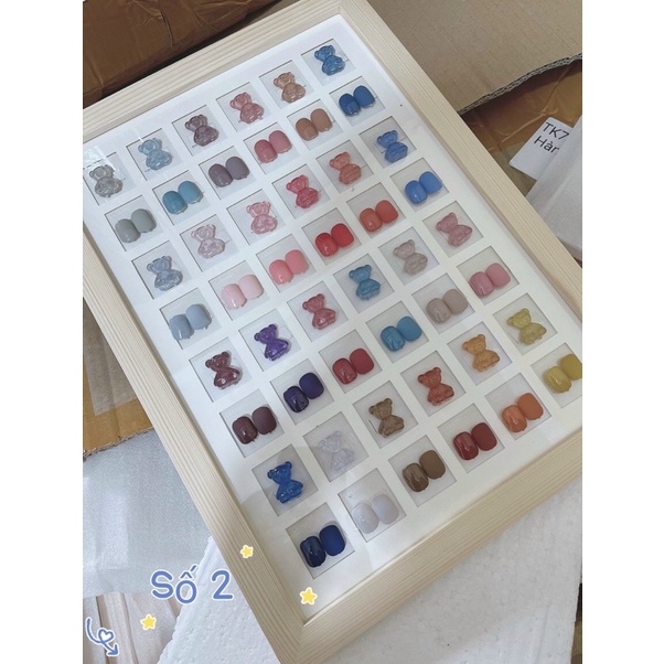 set sơn gel 24  chai very good nails tặng kèm bảng màu