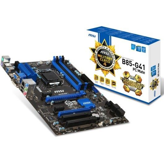 [Mã ELFLASH3 hoàn 10K xu đơn 20K] Chặn main MSI B85M-G41 PC MATE B85M G41