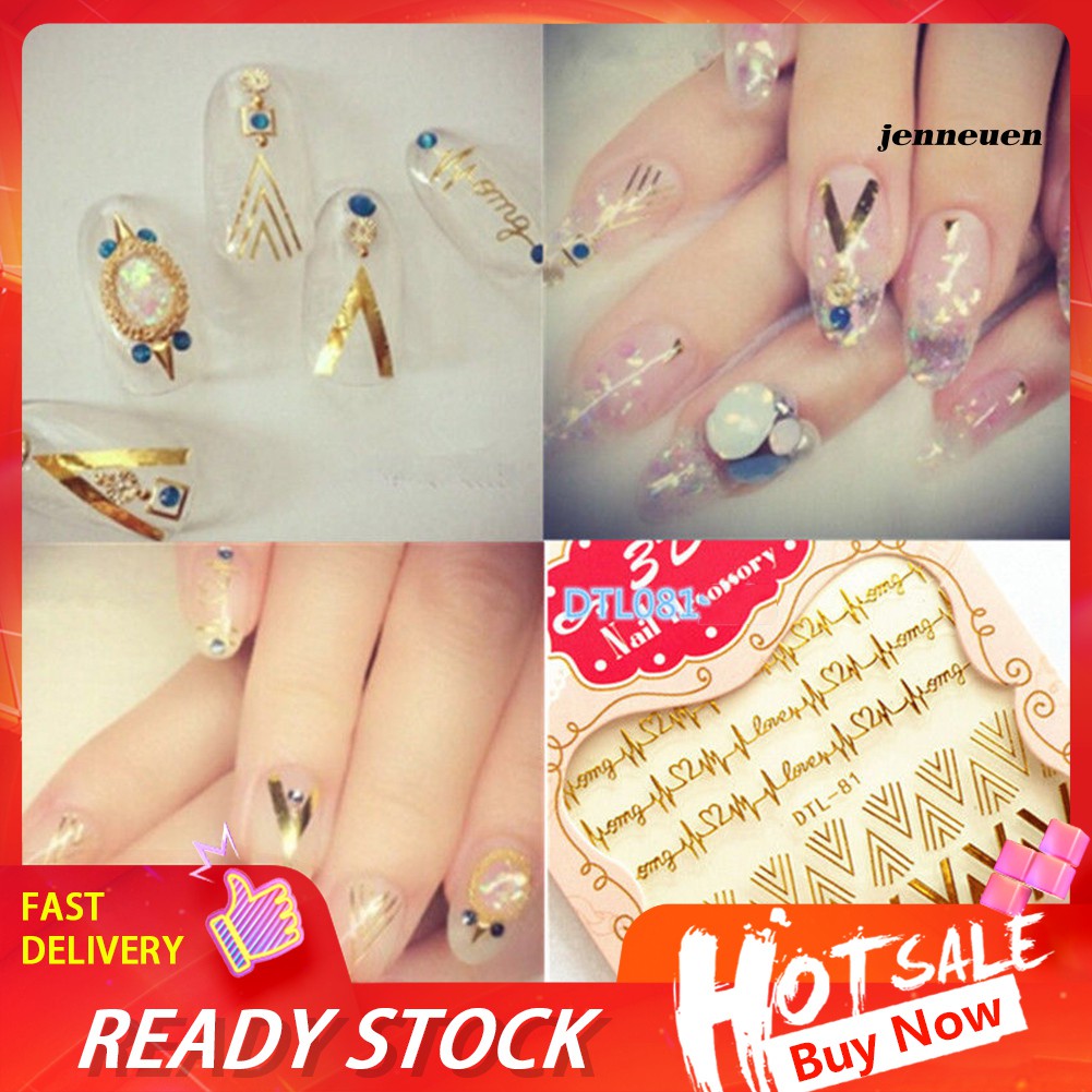 [Hàng mới về] Hình dán trang trí móng tay nhiều họa tiết thời trang độc đáo