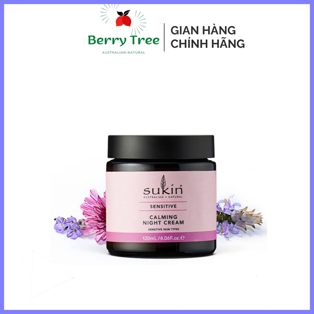 Kem Dưỡng Da Ban Đêm Dành Cho Da Nhạy Cảm Sukin Sensitive Calm Night Cream 120ml vn (BR)
