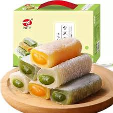 Bánh Mochi Dài mix 2 vị Trà xanh Matcha và Xoài