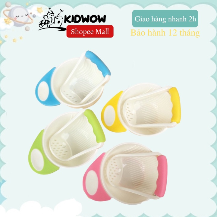 Bát Nghiền Thức Ăn Kèm Cán KIDWOW Chế Biến Đồ Ăn Dặm Cho Bé Tiện Lợi